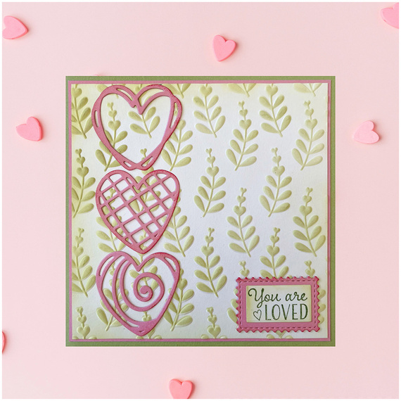 Wykrojnik do papieru - Nellie`s - SD336 serca Doodle Hearts